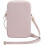 Guess Guess 4G Zip Triangle Universal Wallet Phone Bag With Strap Pink 4