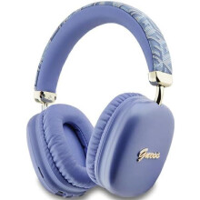 Guess GCube Metallic Script Logo On Ear Wireless Headphone Purple - GUBHK1GCTCSU