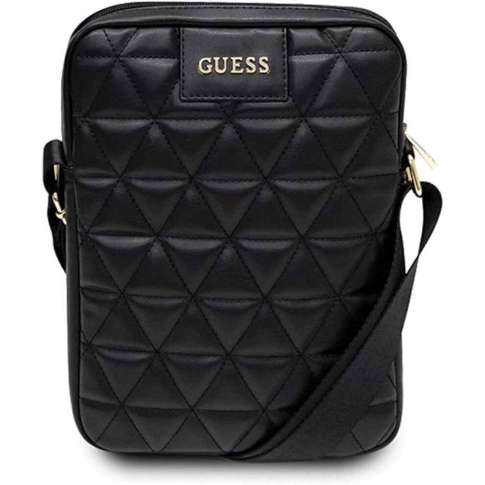 Guess Black Torba 10" Quilted Tablet Bag - Gutb10qlbk