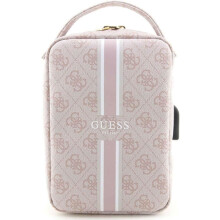 Guess 4G Printed Stripes Organizer Travel Bag Pink - GUHBP4RPSP