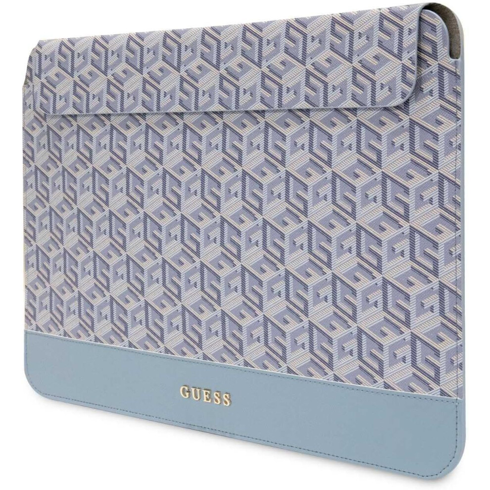 Guess Gcube Stripes Laptop Sleeve For 14" Macbook - Gucs14hgcfseb Blue 3666339120498