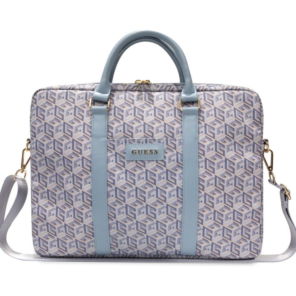 Guess Gcube Stripes Bag For 16" Laptop Blue - Gucb15hgcfseb