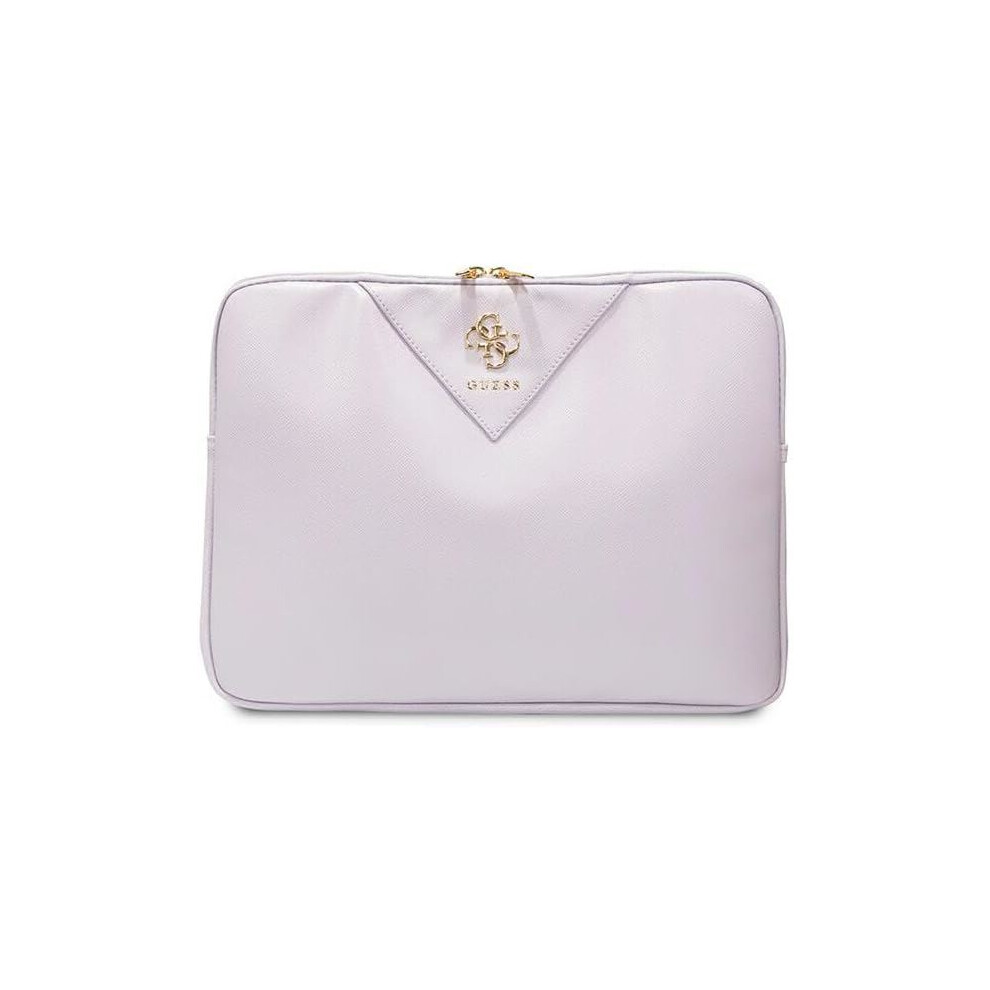 Guess Triangle 4G Laptop Sleeve For 14" Macbook Purple -Gucs14zpgstegu