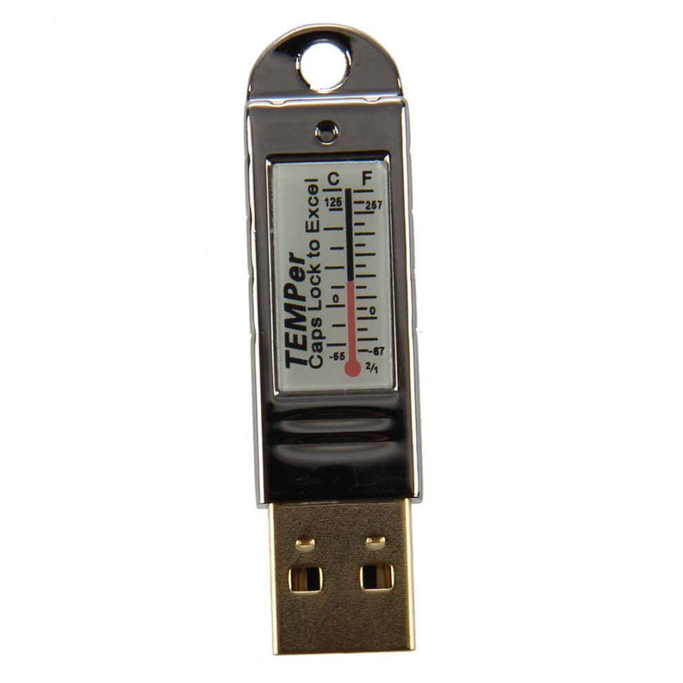 Saudism Gold Temper Pc Laptop Usb Sensor Thermometer Temperature Data Logger Recorder