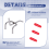 25x Single Pegboard Hooks 50mm Wall Retail Display Shop Peg Fits 25mm 6