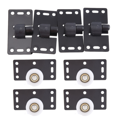 4Sets Sliding Door Rollers Pulleys Smoothly & Mute Nylon Wheels