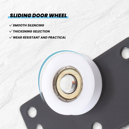 4Sets Sliding Door Rollers Pulleys Smoothly & Mute Nylon Wheels 2