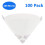 100 Pack Micrometre Cone Paint Strainers with Fine Nylon Mesh 3