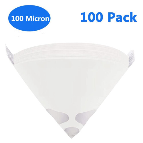 100 Pack Micrometre Cone Paint Strainers with Fine Nylon Mesh 2