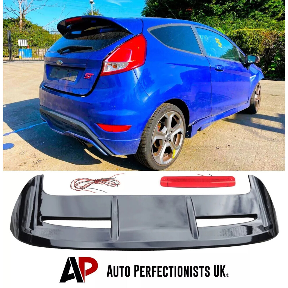 For Ford Fiesta 'St Look' Style Mk7 Mk7.5 Rear Boot Roof Spoiler Wing 5061072661013