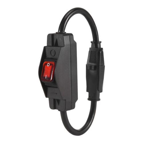 3 Extension Cord with Waterproof Switch, 1.5FT, 1 Pack US Plug 1
