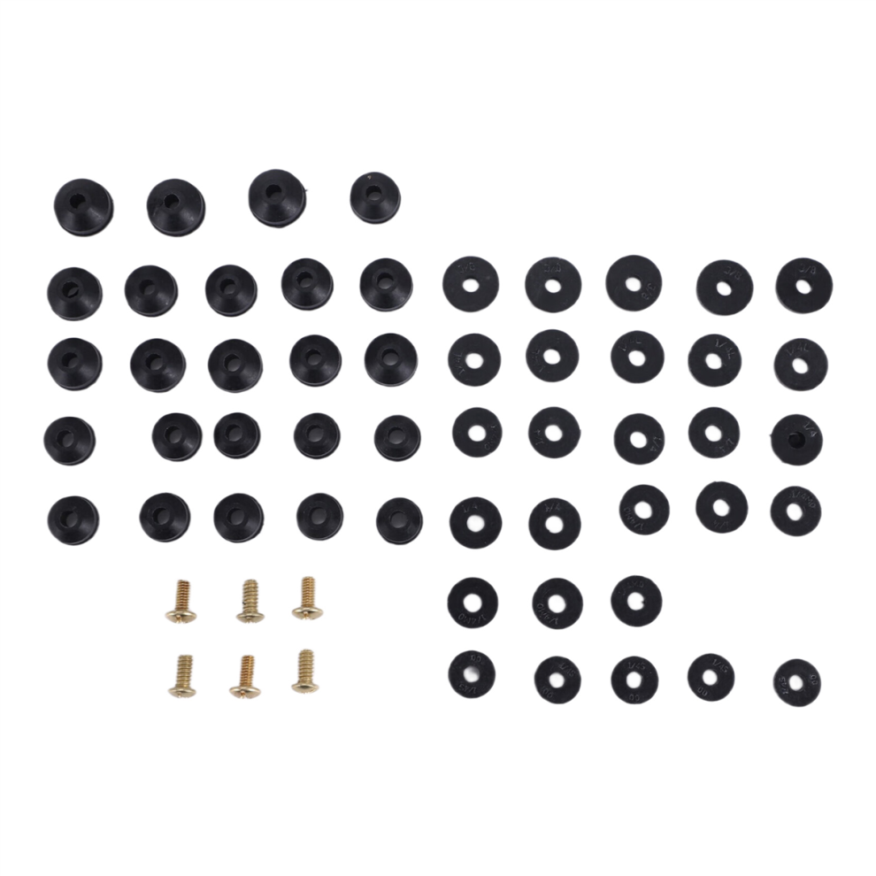 Faucet Washers, 58-Pack Flat And Beveled Rubber 4852820977910