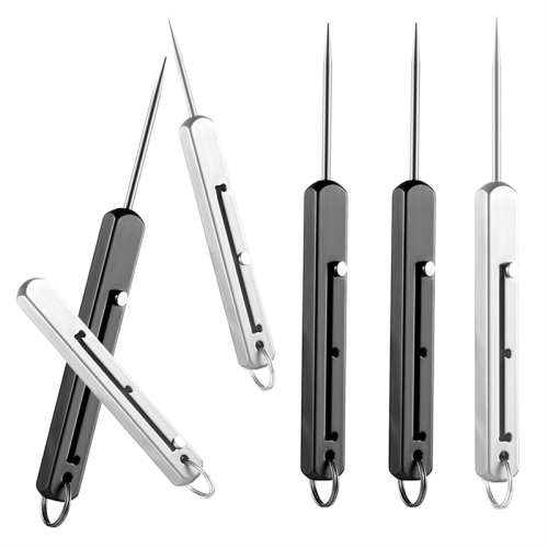 6 Pieces Portable Titanium Toothpicks Pocket Toothpick 1