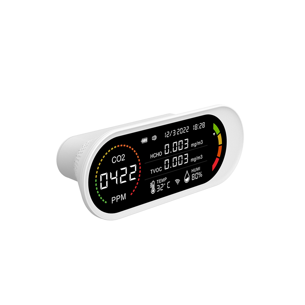 Saudism 5 In 1 Air Quality Detector Tvoc Hcho Co2 Carbon Dioxide Testing A