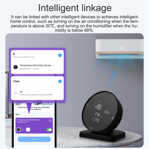 Tuya WIFI USB Rechargeable Temperature and Humidity Home Baby's Room 2