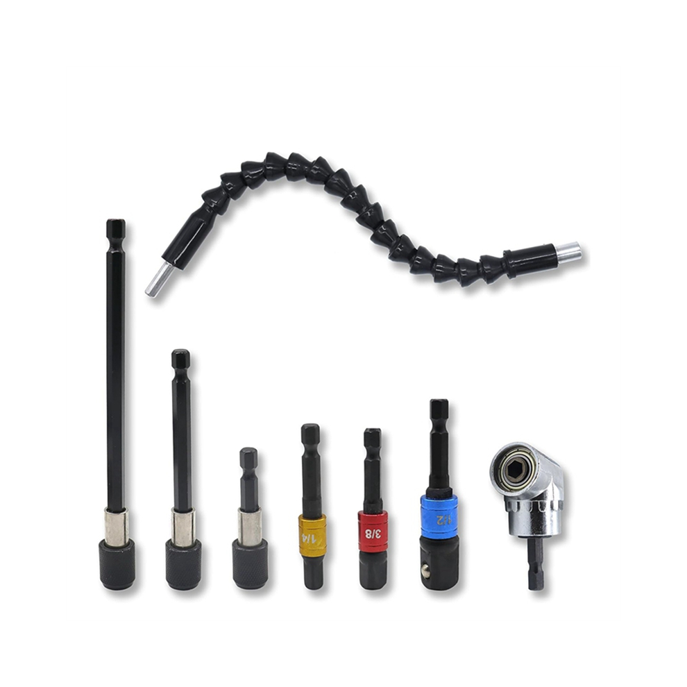 Flexible Drill Bit Extension Set 8Pcs, 105, Universal Socket Adapter 4852820982686