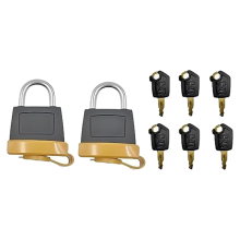 2-delige set 246-2641 hangslot met 6 5P8500 contactsleutels voor Cat 20103300 2849039 7X7700 1428828