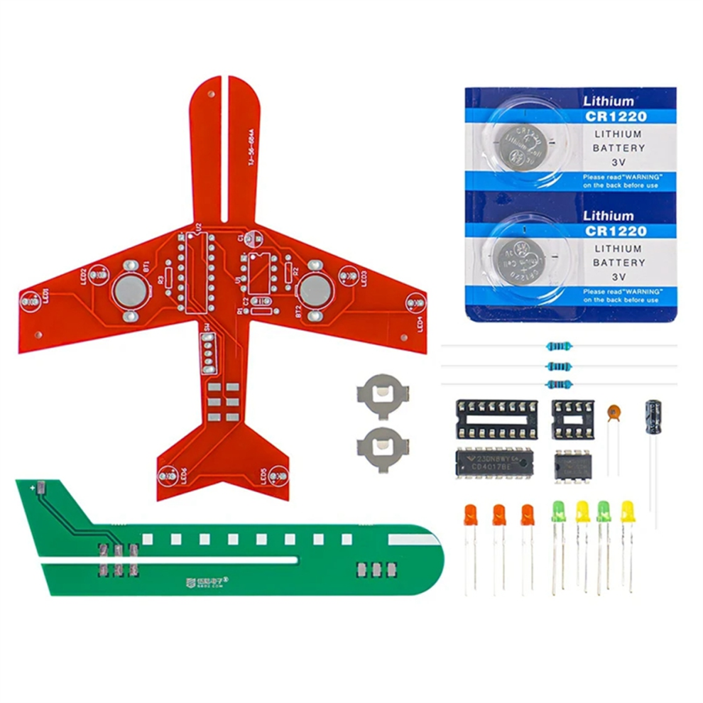 Small Aircraft Flash Circuit Cd4017 Flow Lamp Electronic Production 4852820991206