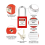 Lockout Tagout Station,6 pcs Safety Padlock, Station 5