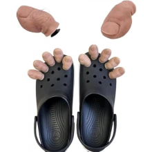 5 Stück 3D-Zehenschuh-Charms – Krokodil-Charm für große Zehen mit haarigen, lustigen und hässlichen Optionen – DIY-Unikat-Schuhdekoration