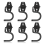 6 Pack Metal Garage Hooks, Heavy Duty S Hooks Tool Hangers 2