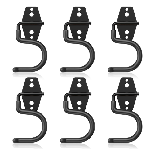 6 Pack Metal Garage Hooks, Heavy Duty S Hooks Tool Hangers 1