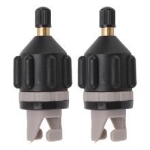 PCS Luftpumpen-Aufblasadapter Paddle Board Düsenadapter Luftventilanschluss kompatibel mit Kajak-Angriffsboot-Autopumpe Schwarz