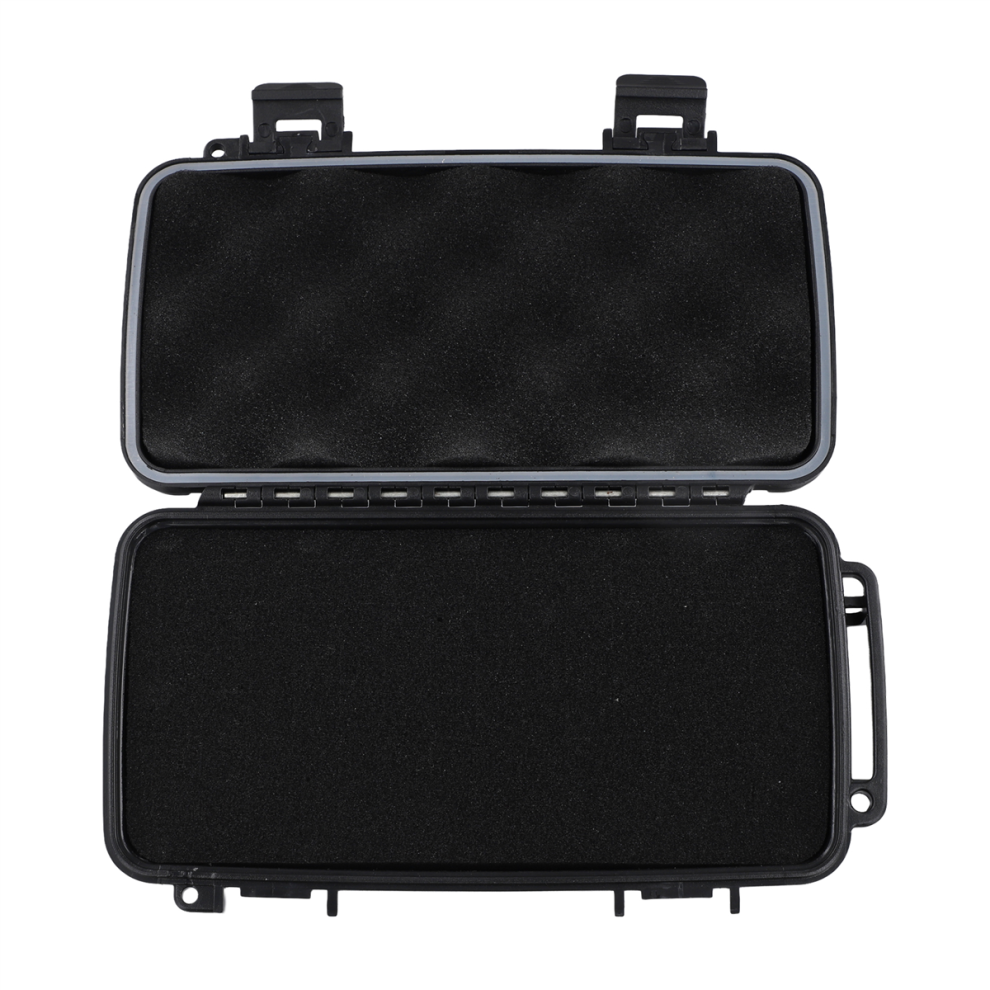 Black Hard Shell Abs Carrying Toolbox Shockproof Portable 4852874518893