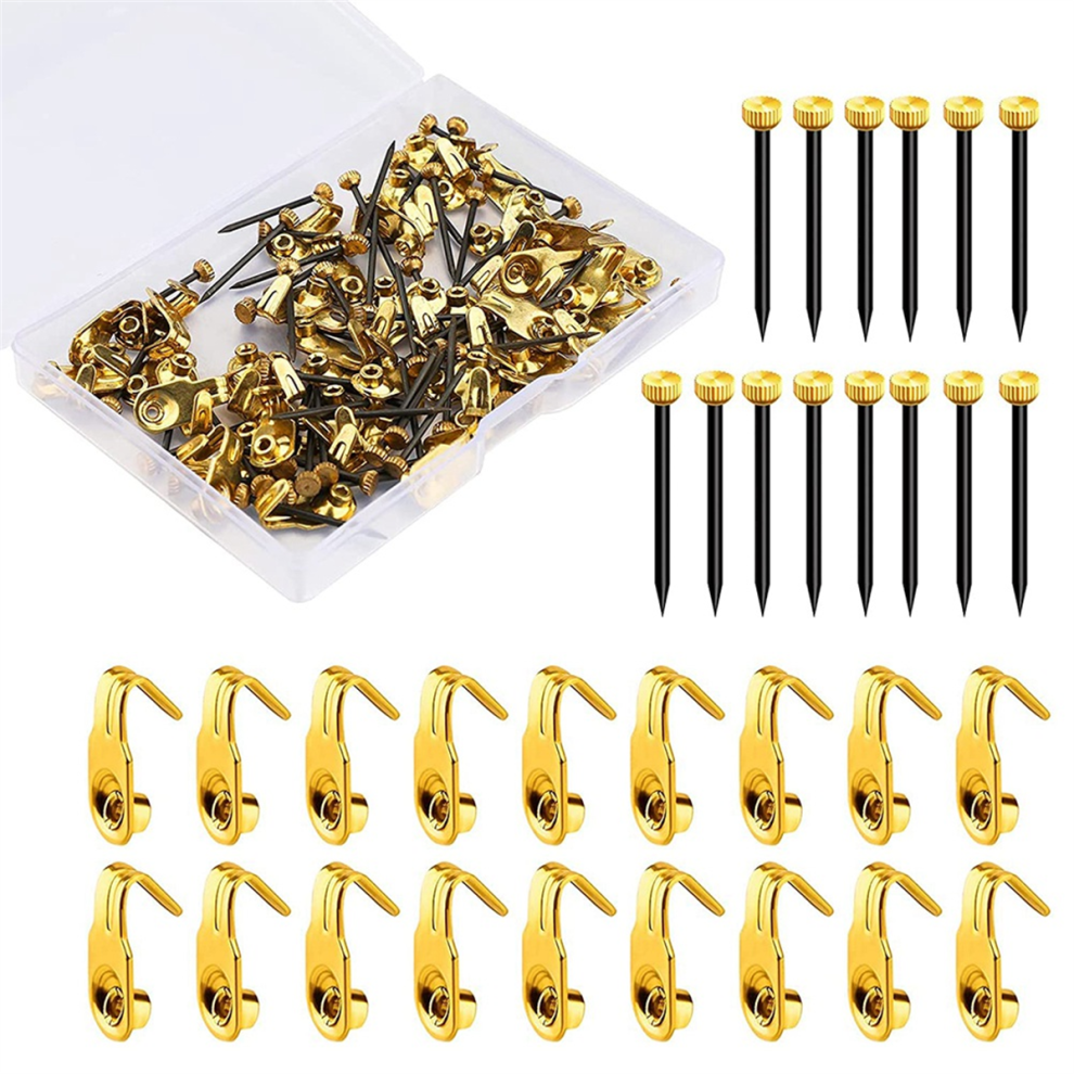 100Pcs Picture Hanging Kit Hooks For 4852874525853