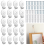 30 Lb Utility Hanger Wall Hook Zinc Plated Keyhole 20Pack 3