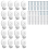 30 Lb Utility Hanger Wall Hook Zinc Plated Keyhole 20Pack 2