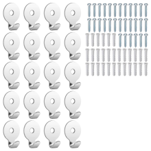30 Lb Utility Hanger Wall Hook Zinc Plated Keyhole 20Pack