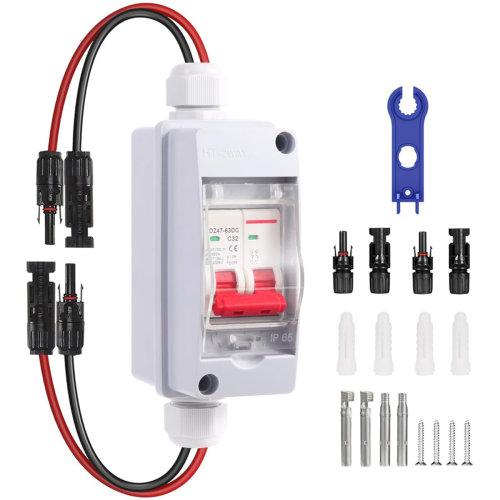 Solar Panel Disconnect Switch DC 500V Circuit Breaker Box