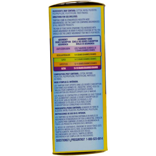 Tampax Tampons with Flushable Cardboard Applicator 1