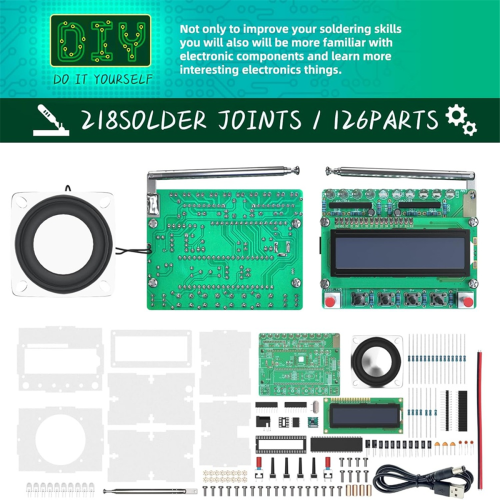 FM Radio Kit,DIY Soldering Projects for Learning Teaching STEM 2