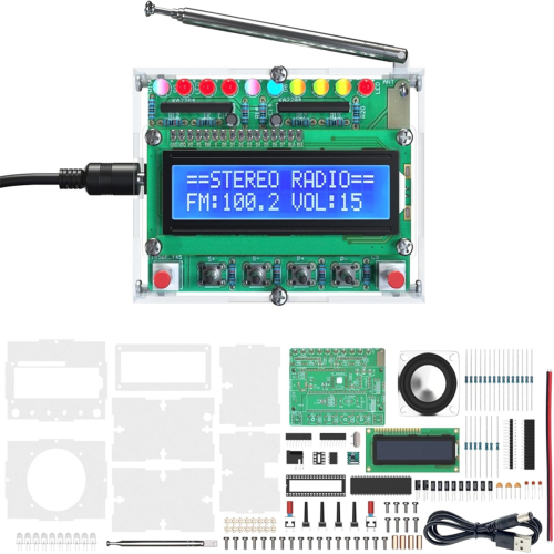 FM Radio Kit,DIY Soldering Projects for Learning Teaching STEM