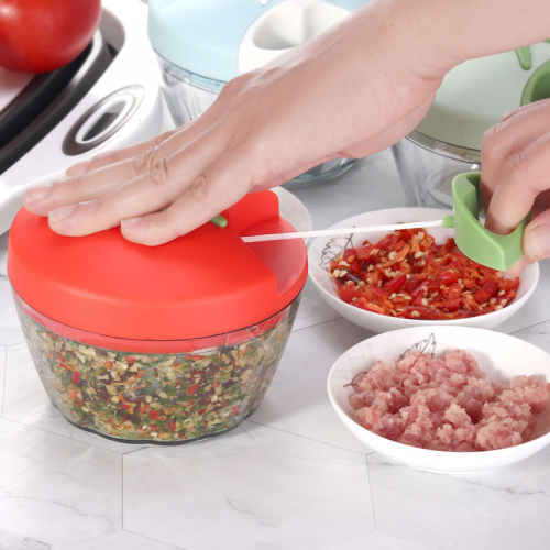 Multifunctional vegetable cutter with pull cord and hand blender，Cute tomatoes，Suitable for home, restaurant, outdoor 2