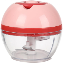 Chopper Mini Food Processors Crusher Stainless Steel Hand Pulled Onion, Ginger, Chili Cutter Manual Fast Cut Household Portable Kitchen Supp