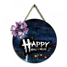 (Style2)Halloween Wooden Sign Halloween Door Sign Halloween Hanging Sign compatible with Home Outdoor Halloween Decorations Halloween Sign