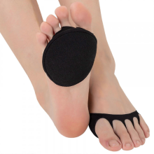 2PCS Toe Topper Liner Socks Sponge Cushion No Show Women's Toeless Half Socks for High Heels Sandals Sling back
