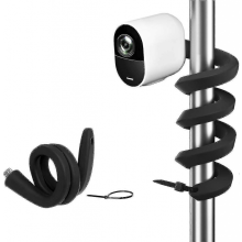 (Black 1pack)Flexible Twist Mount compatible with Arlo Pro 4 Pro 3 Pro 2 Eufycam 2c Eufycam 1 And 2 Arlo Ultra 4k Ultra 2 Arlo Baby Monitor