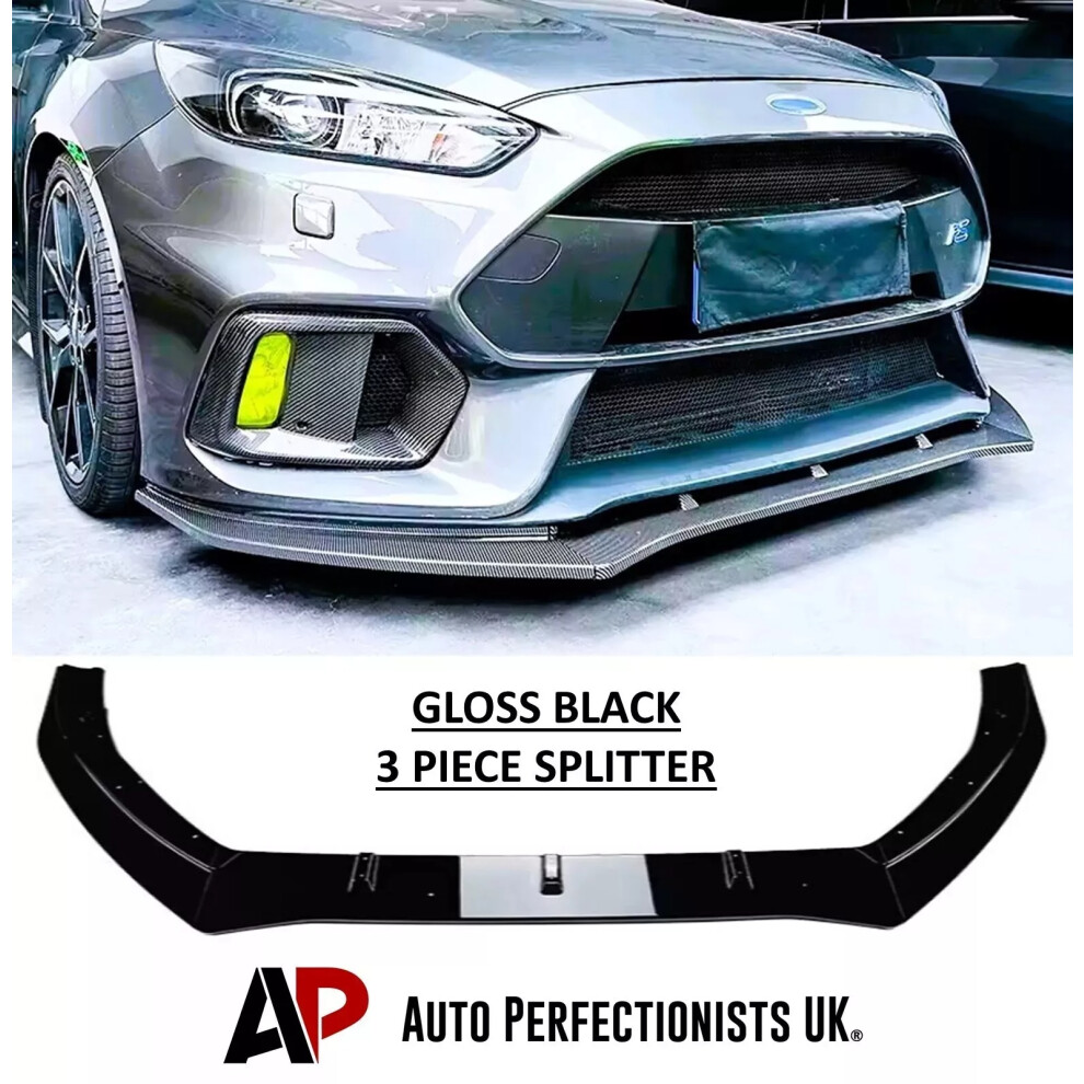 For Ford Focus Rs Mk3 Mk3.5 Front Splitter Spoiler Lip Body Kit Wing 5061072665905