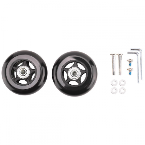 2er-Set Ersatzräder für Gepäckkoffer, Außendurchmesser 80 mm