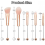 5-teiliges Make-up-Pinselset mit Perlen, Silikonperlen, DIY-Make-up-Kosmetikpinsel, Perlenpinsel-Set, kompatibel mit DIY 2