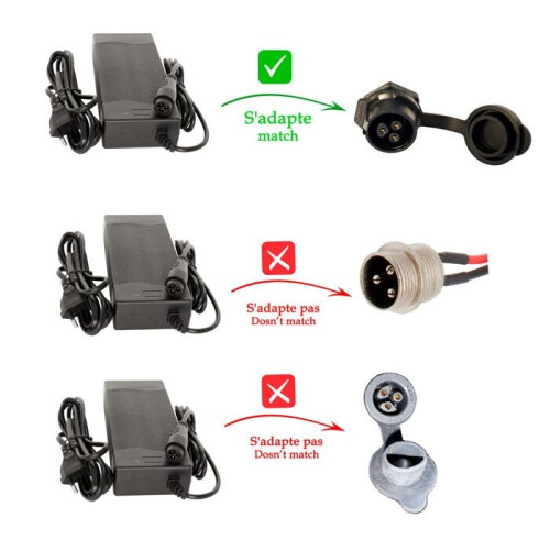 Dualtron mini-lader 58,1 V 2 A voor elektrische scooter 1