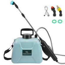 TTLIFE Elektrische tuinsproeier met 3 verstelbare sproeikoppen, 5 L, USB-oplaadbaar, voor tuin, onkruid wieden en autowassen