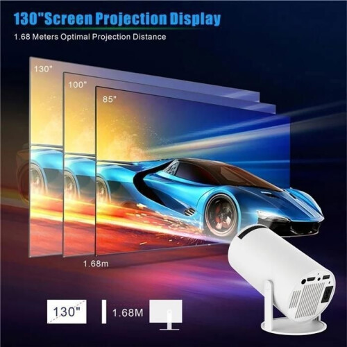 Android 11.0 2.4G/5G WiFi 6 Bluetooth 5.0 1280*720P Home Theater Projector 1