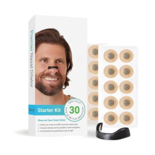Neusstrips tegen snurken, startersset voor neusademhaling, 30 stuks