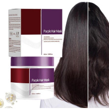 Paars Toning Haarmasker, 100 ml, Collageen haarmasker voor droog en beschadigd haar, haarverzorging