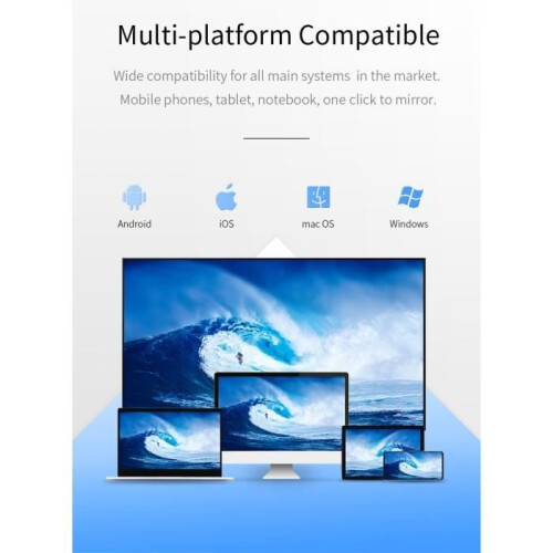 Draadloze HDMI-adapter – Google – 4K – Spraakbediening – Android/iOS-compatibel – Wit 2
